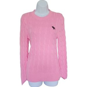 EUC Vintage Abercrombie and Fitch, Pink muscle sweater, size small